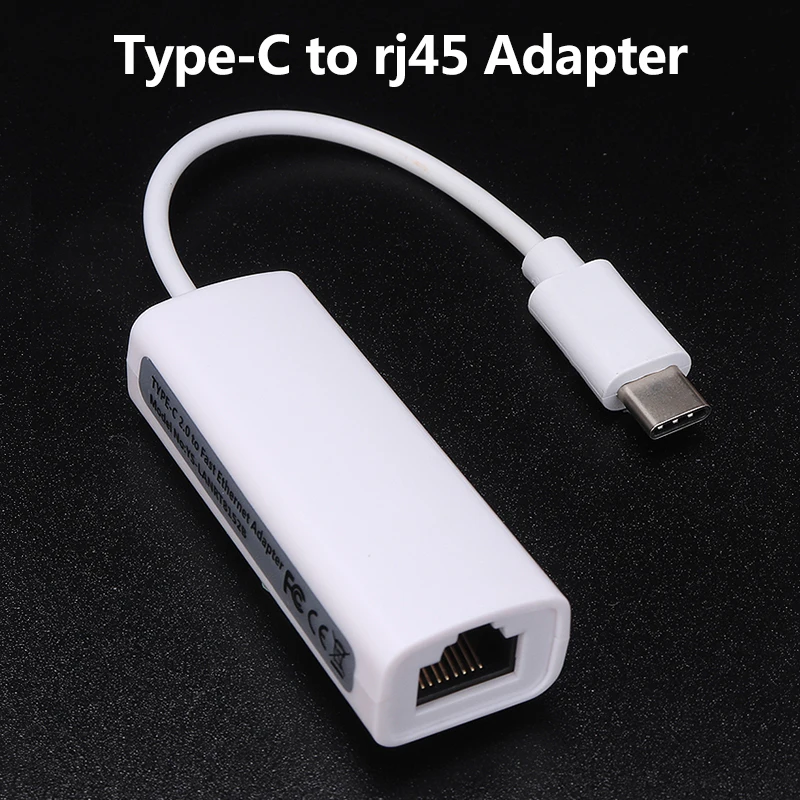 Новое поступление Тип с разъемами типа C ETHERNET LAN интернет адаптер RJ45 USB 10/100 Мбит/с