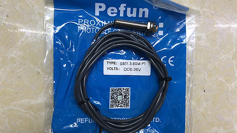

Genuine "Beifuning pefun" sensor switch, proximity switch GBT1.5-8GM-P1, PNP normally open