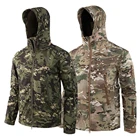 Тактическая куртка, флисовые Зимние Тепловые Пальто, уличная Военная охотничья Спортивная ветровка, прячущаяся мягкая куртка из кожи акулы