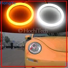 Для Volkswagen VW Beetle 2006 2007 2008 2009 2010 Хлопок горки светодиодным дисплеем и двойным портом Цвет Ангел глаз белый янтарь сигнал поворота светильник