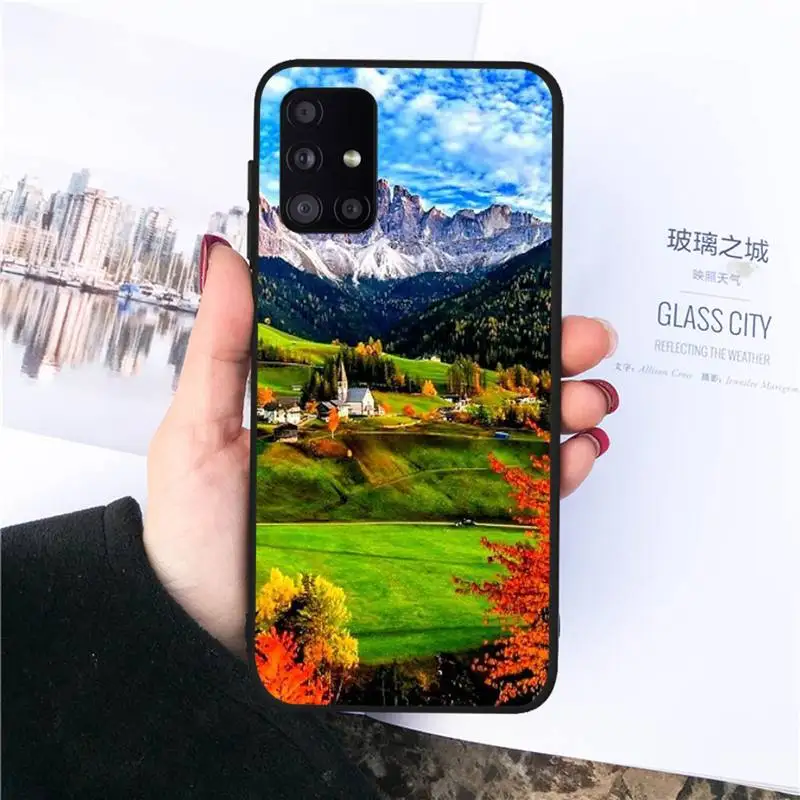 

mountain house Phone Case For Samsung galaxy S 7 8 9 10 20 edge A 6 10 20 30 50 51 70 note 10 plus