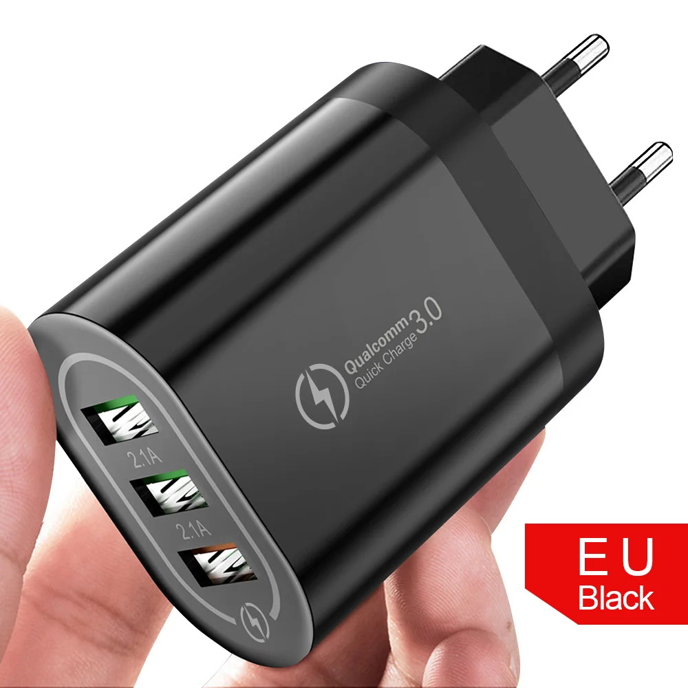 Зарядное устройство OLAF Quick Charge 3,0 USB для iPhone 11pro Xiaomi samsung huawei QC3.0 QCFast зарядное устройство настенный адаптер для мобильного телефона