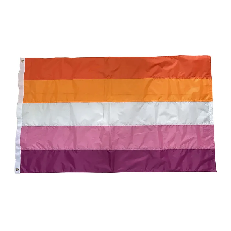 Флаг ЛГБТ флаг гордости новинка лесбийский закат фотография наружный или