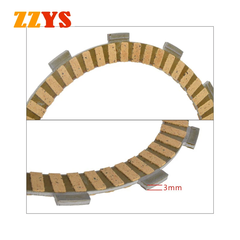 

161X155X127mm 12 Tooth 1400CC Motorcycle Paper Based Clutch Friction Disc Plate Kit For KAWASAKI GTR1400 GTR 1400