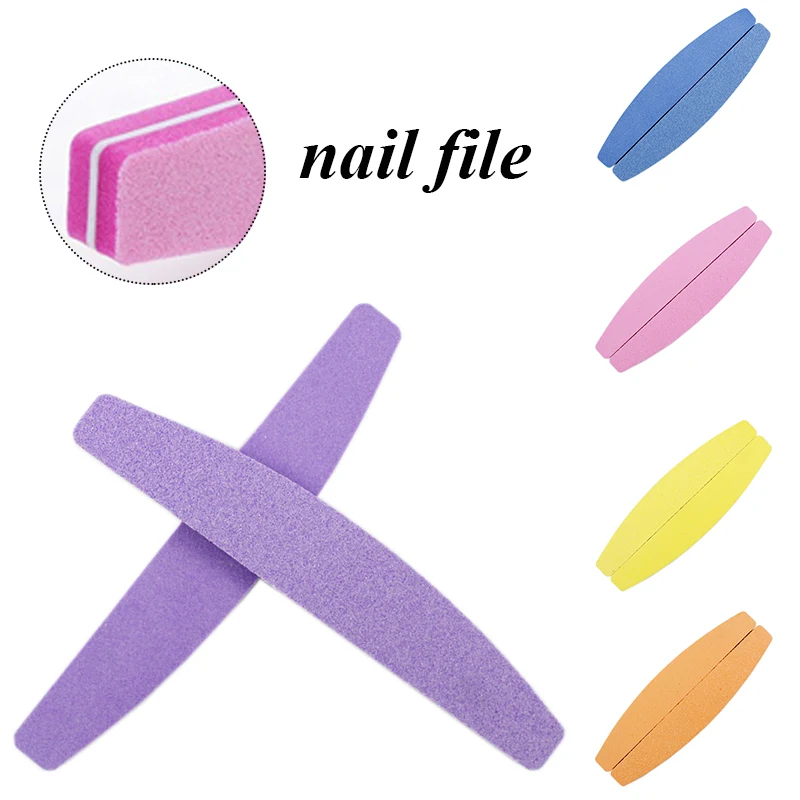 

Sponge Nail File 100/180 Sanding Nail Polish Blocks For UV Gel Nail buffer ​Professional nail files for manicure Care Tool