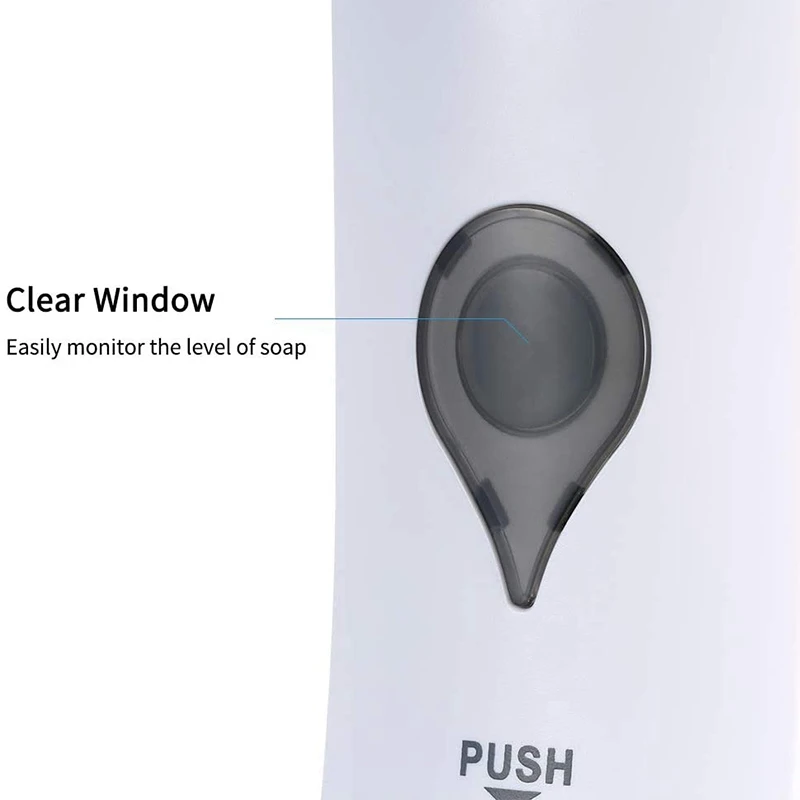 

Soap Dispenser Wall Mounted,300Ml Manual Hand Sanitiser Pump, Shampoo Dispenser Shower Gel Liquid Holder for Kitchen