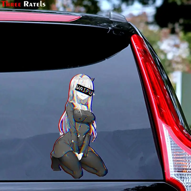 Наклейка на автомобиль Three Ratels FC439 C Japan Anime DARLING in the FRANXX Hiro ZERO TWO ICHIGO|Наклейки