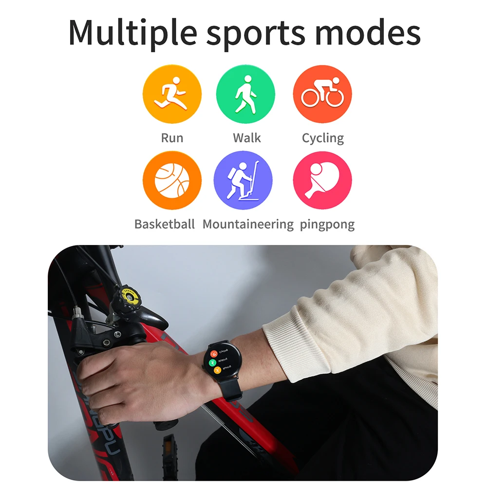 

Smart Watch Heart Rate Blood Pressure Detecting IP67 Waterproof Fitness Tracker Smartwatches Sports Wristband Gifts Men Women