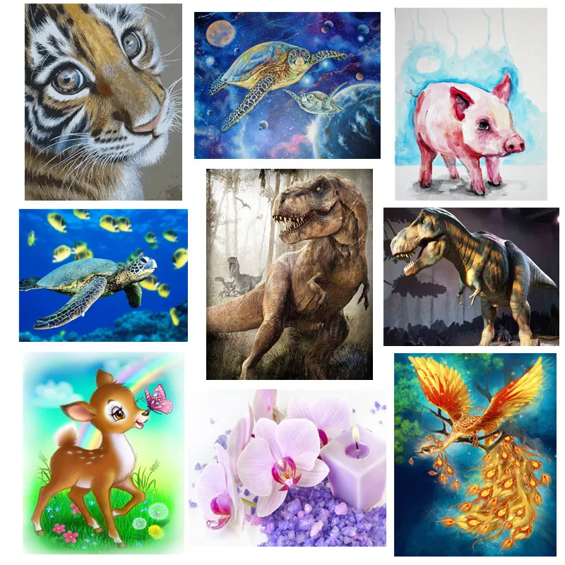 Алмазная живопись 5D сделай сам вышивка крестиком морская черепаха круглые