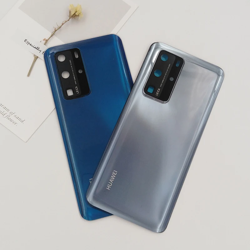 Оригинальная стеклянная задняя крышка батарейного отсека Huawei P40 P40Pro ремонт