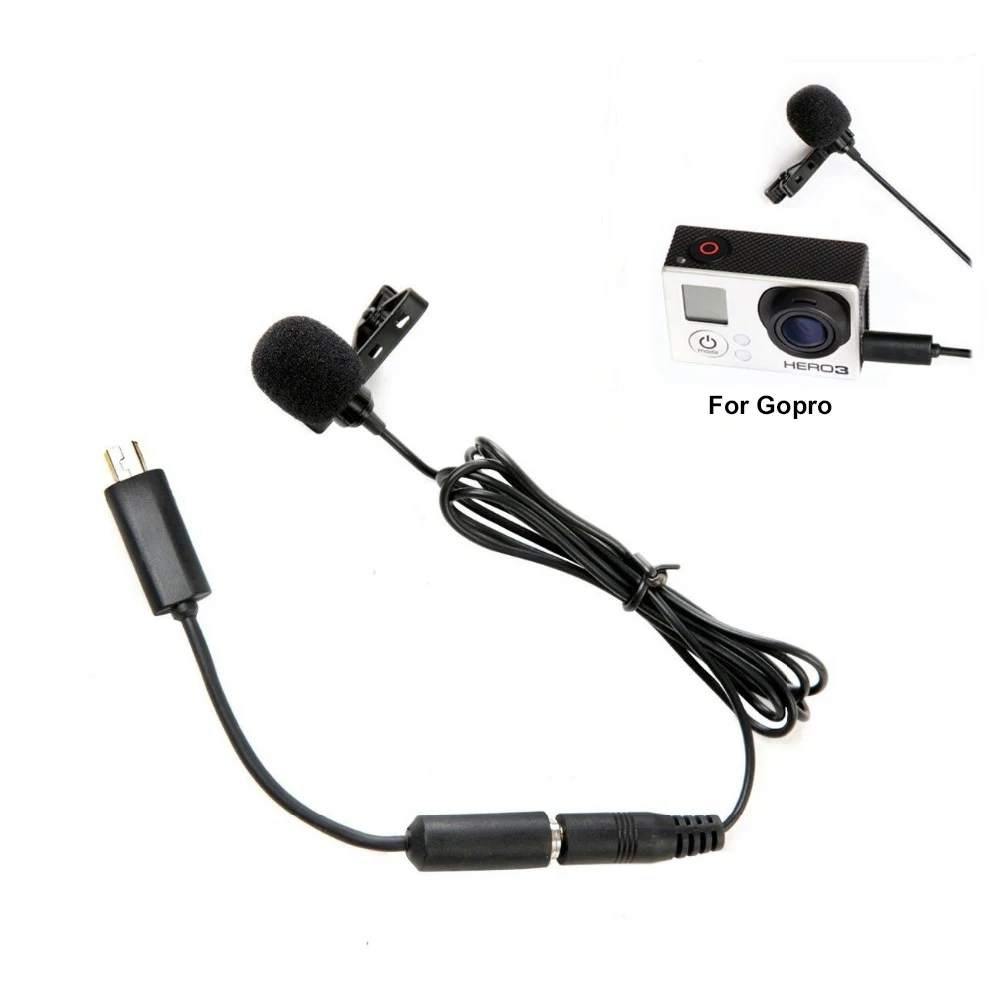 BOYA BY LM20 Pro 3 5 мм зажим для спортивного внешнего микрофона мини USB камеры GoPro