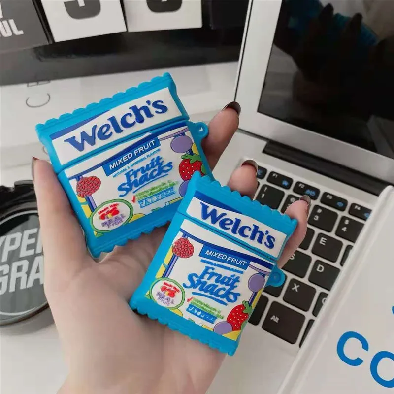 

For Airpods 1 / 2 Bluetooth Headset Protective Cover for Airpod 2 3 Pro Silicone Soft Earphone Cases Funda Fruit Candy Pattern