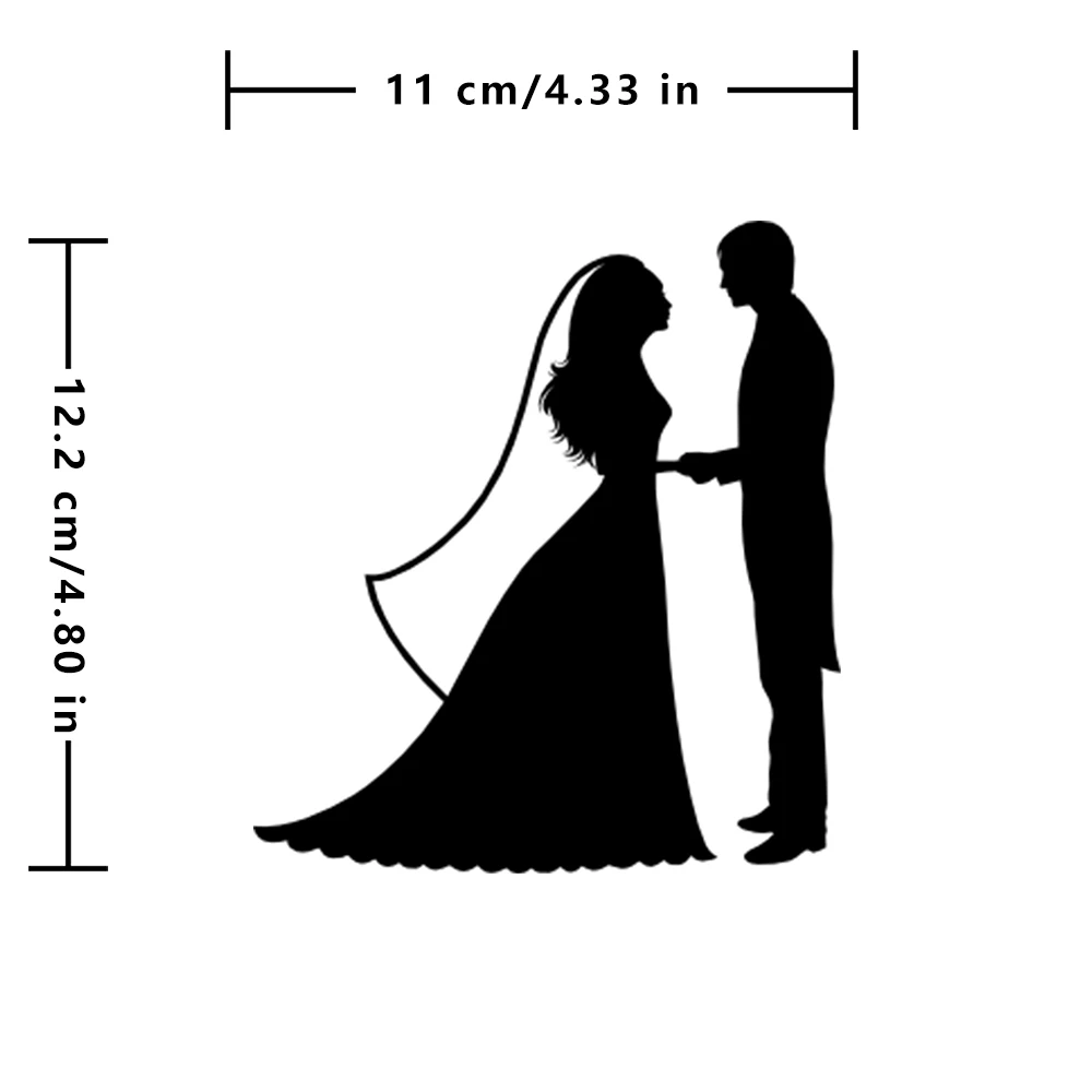 Tancredy Жених и невеста наклейки на автомобильные бамперы в корпус автомобильной