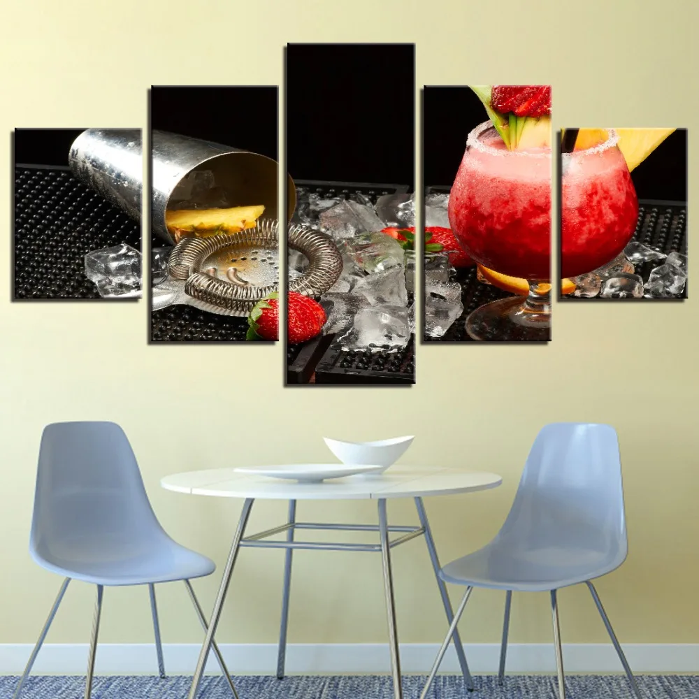 5 шт. клубника коктейльный ледяной блок сверкающие винные стойки вечерние