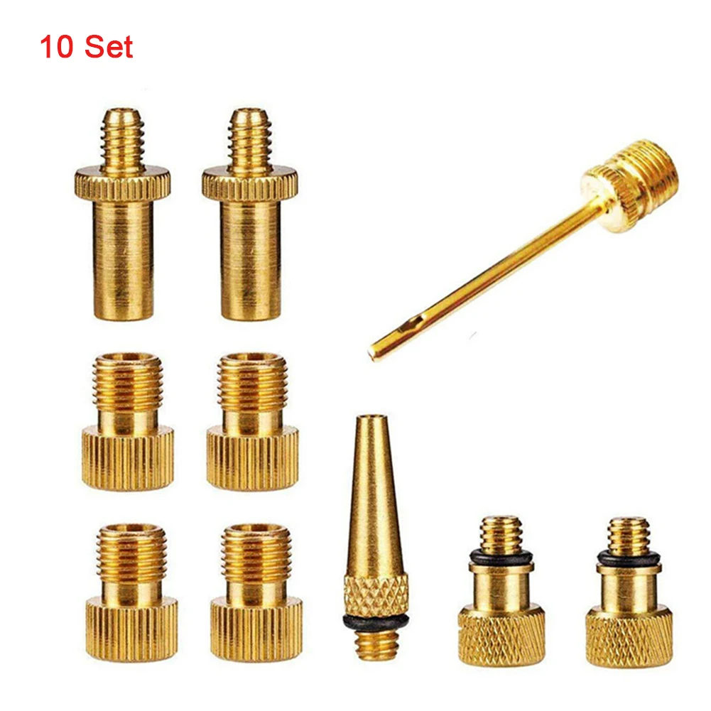 Автомобильный комплект адаптеров велосипедный насос медные инструменты