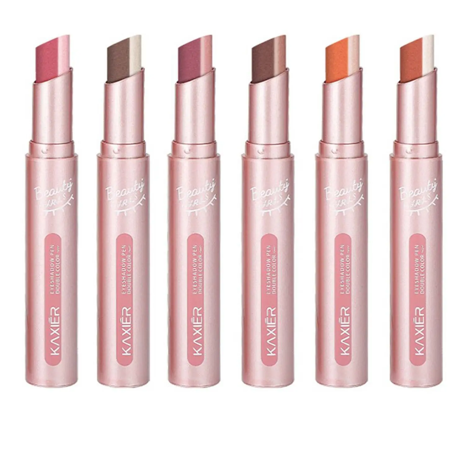 

3 PCS Women Beauty Gradient Waterproof Shimmer Double Colors Matte Upgraded Rotation Eyeshadow Stick Glitter