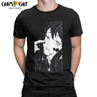 Мужские футболки Kimetsu Muichiro, забавная футболка из 100% хлопка с рассекающим демонов, футболка с коротким рукавом и круглым вырезом, топы большого размера