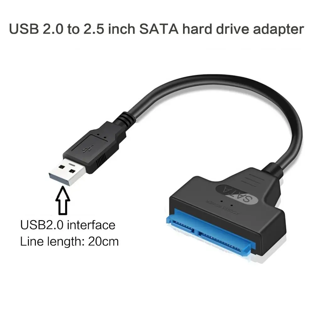 Кабель адаптер для жесткого диска SATA USB 3 0/2 0/Type C 2 5 дюйма кабель конвертер дюймового HDD/SSD|Компьютерные кабели