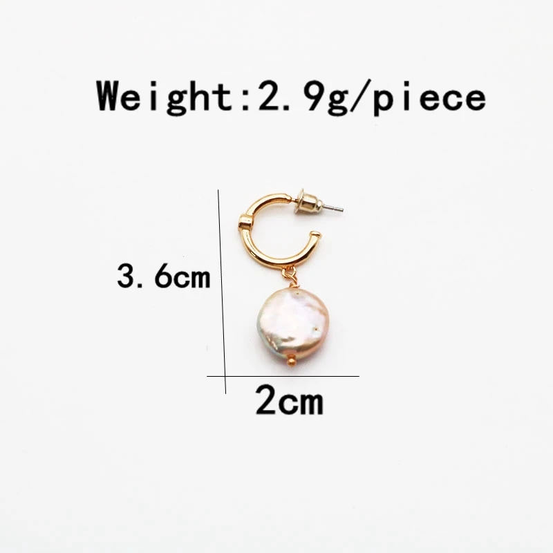 

Barque Freshwater Earring Copper Material Cubic-Zircon