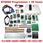 RT809H универсальное EMMC-программирование Nand FLASH + 30 адаптеров + адаптер TSOP48 + адаптер TSOP56 + тестовый зажим SOP8 с кабинами, бесплатная доставка