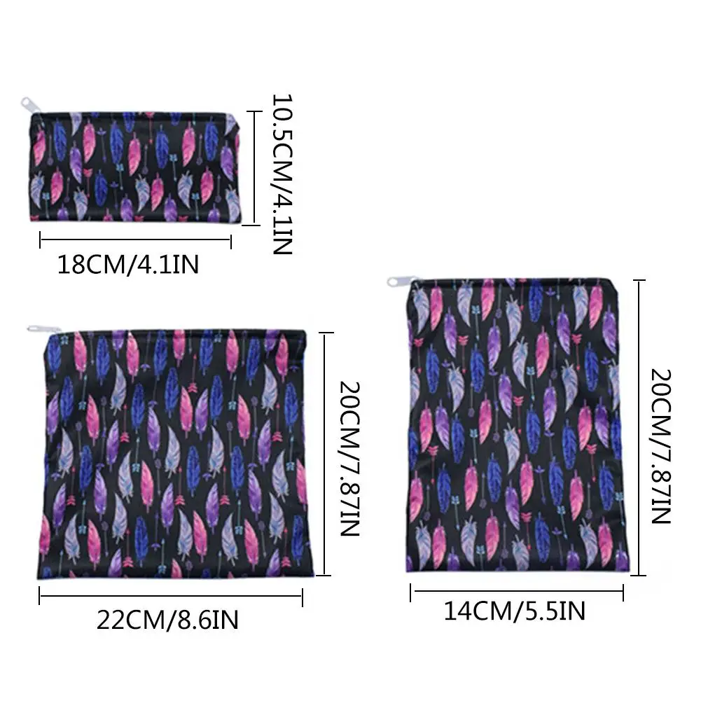 3 шт многоразовая сумка для закусок водонепроницаемая хлеба школы кемпинга