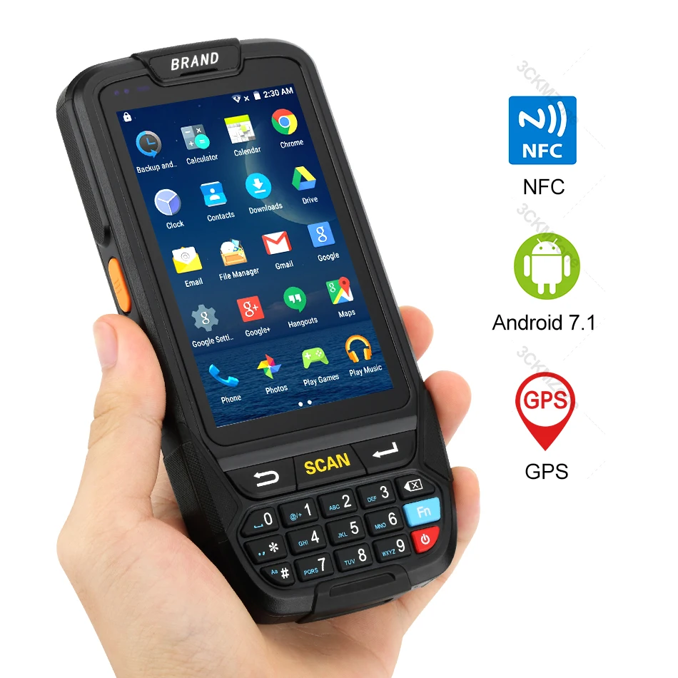 Android 7,0 PDA Handheld daten sammler pda terminal wifi 1D bluetooth barcode reader scanner 2D inventar management lager