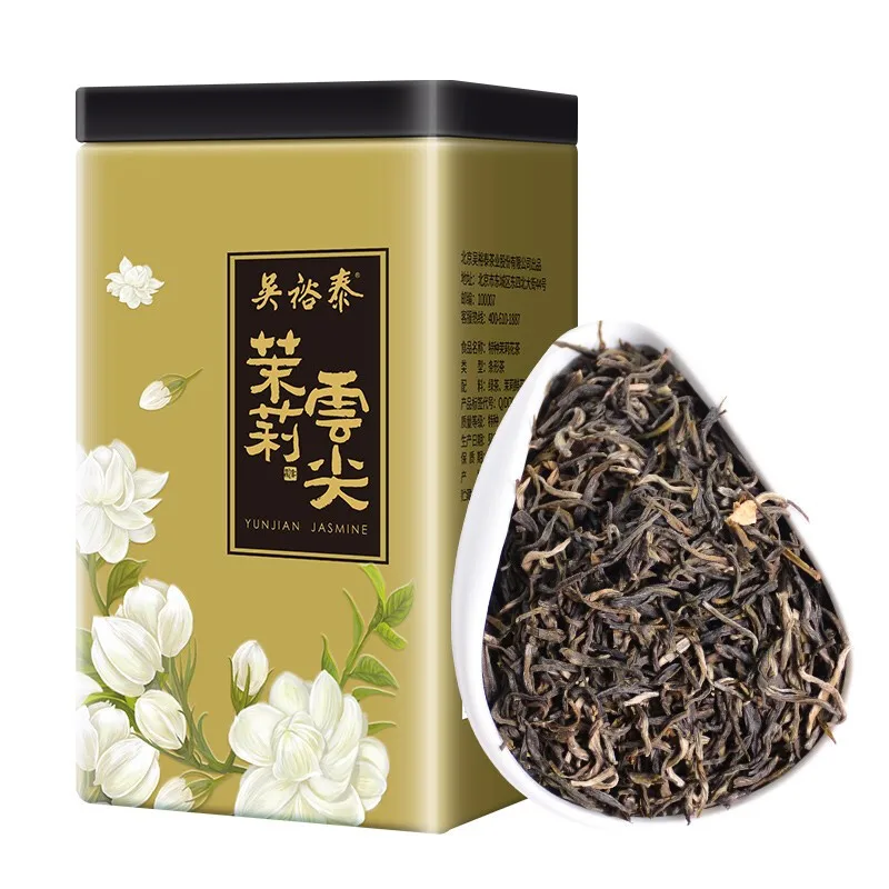 

Gold Award products China Time-honored Brand WUYUTAI Jasmine tea MoLi YunJian canned 200g health and wellness products