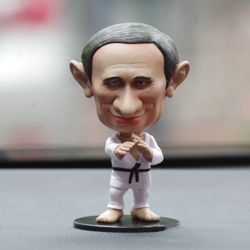 Забавные украшения для приборной панели автомобиля кукла Трамп Путин рисунок