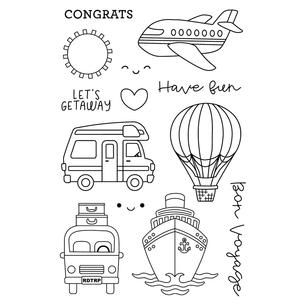 Прозрачный силиконовый штамп/печать для самостоятельного