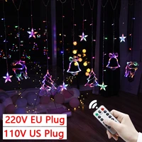 220v110v festoon string light fairy garland curtain light christmas lights 2021 decor for home holiday 2022 new year decoration