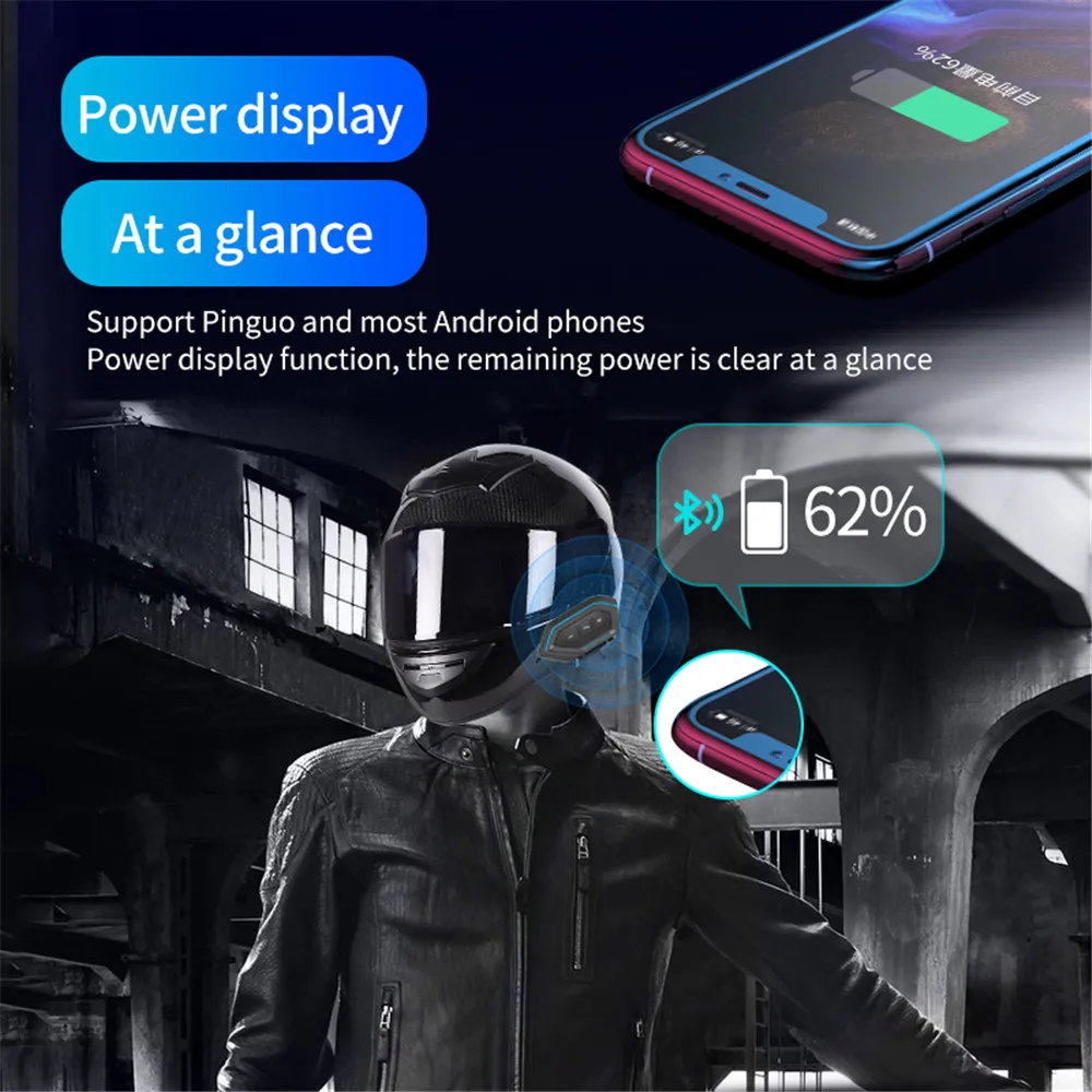 Bluetooth-гарнитура X6 для шлема гибкий кабель водонепроницаемая стереогарнитура