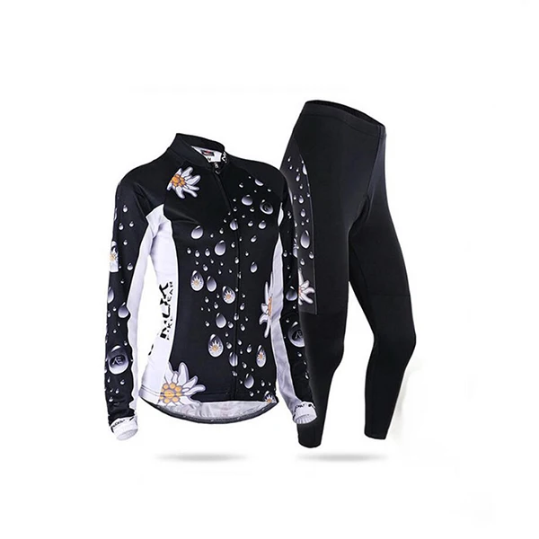 Jersey and Pants Модная женская одежда для велоспорта, осенний комплект с длинным рукавом, женская одежда для велоспорта, спортивный костюм для горного велосипеда - Цвет: Jersey and Pants