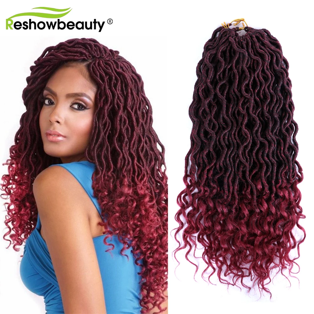 

Богиня дневные волнистые синтетические волосы для наращивания с кудрявыми концами дреды 18 дюймов дреды 24 пряди/упаковка Reshowbeauty