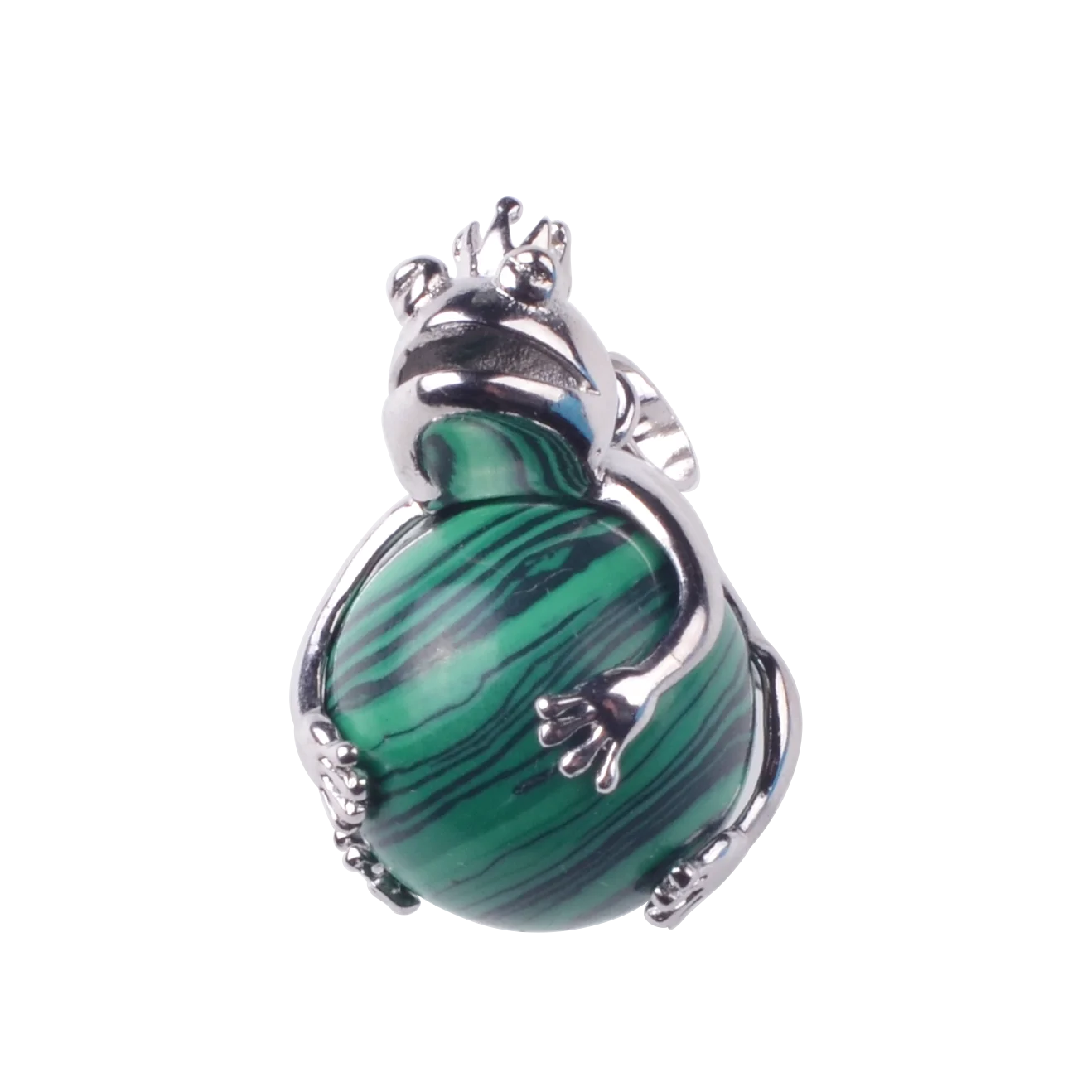 JOYA подарок женский серебряный кулон лягушка ожерелье чакры 16 мм хрустальные шары