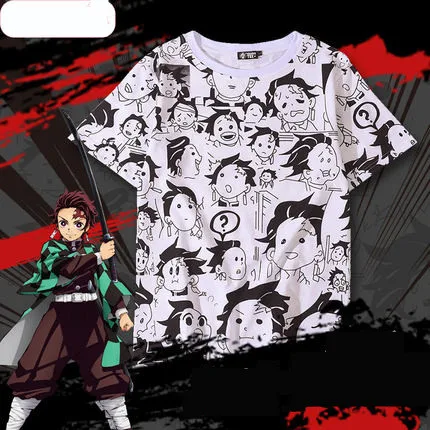 Костюм для косплея «Demon Slayer Kimetsu no Yaiba» Kamado Tanjirou; забавная Милая футболка; хлопковый свитер; толстовки; пуловер; спортивная одежда