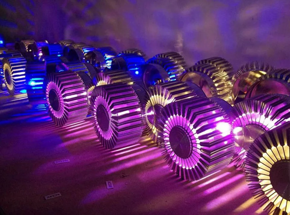 [DBF] Новинка Подсолнух алюминиевый 3W RGB светодиодный потолочный светильник поверхностное крепление/Встроенный светодиодный потолочный светильник для KTV бар коридор домашний декор