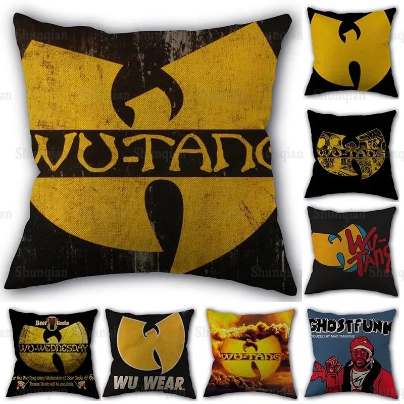 Изготовленная на заказ накидка для подушки Wu Tang горячая Распродажа квадратном