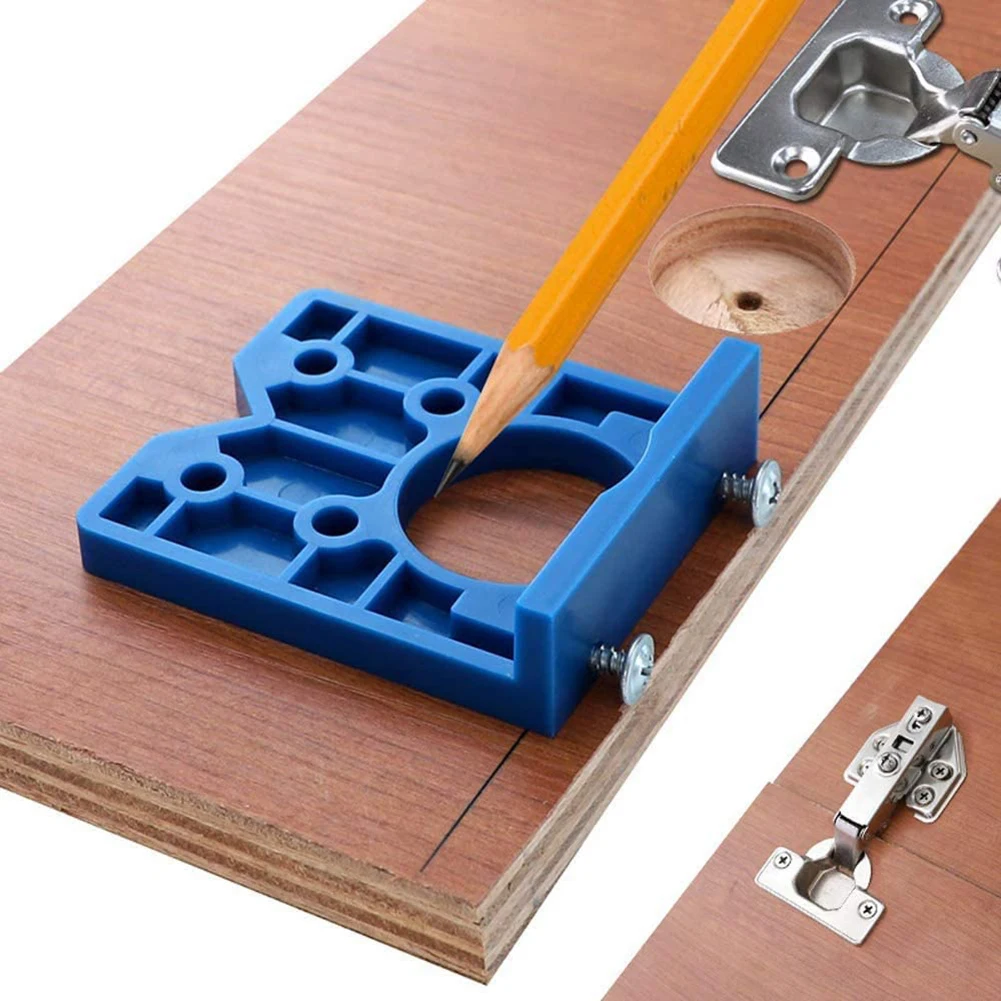 

35mm Door Cabinet Guide Hinge Hole Drilling Jig Conceal Locator Hole Opener Template DIY Drill Hand Tool Woodworking Accessories