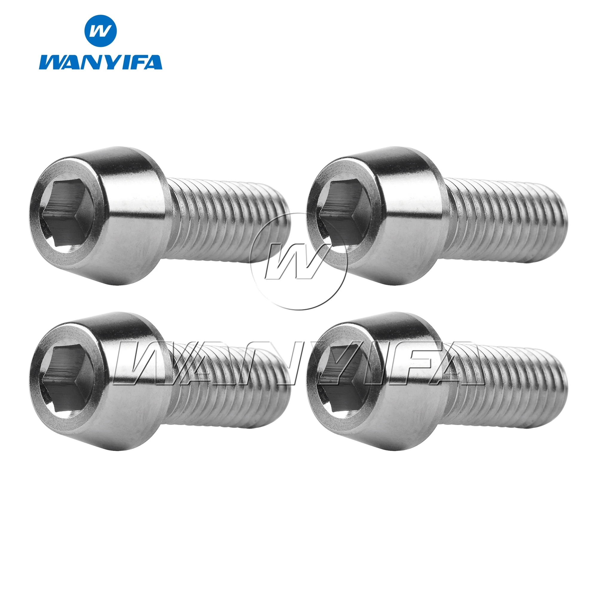 Титановый болт Wanyifa Ti M8X20mm Шестигранная головка Din912 винтовой велосипедный