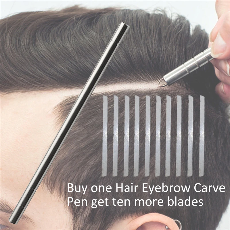 Профессиональные Волшебные гравировочные ножницы для волос и бороды ручка