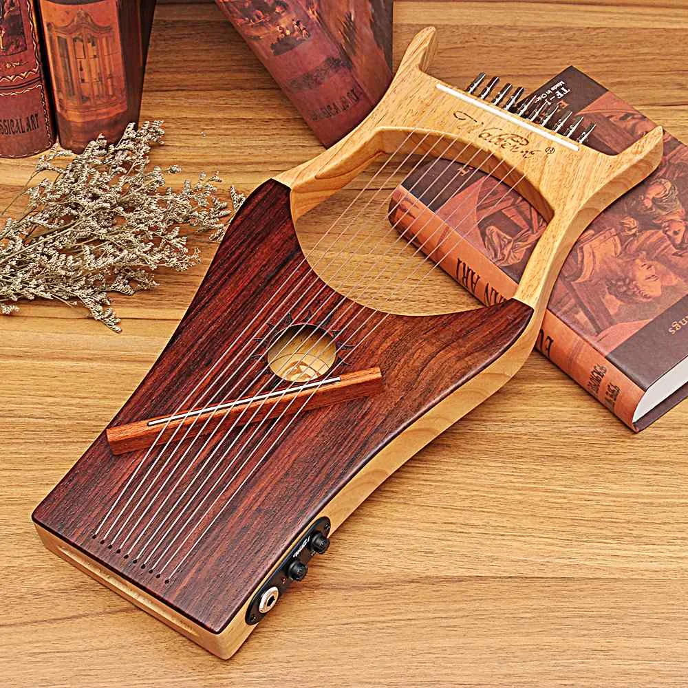 Новая IRIN 10 струнная деревянная цветная арфа древность китайский стиль портативная Лира арфа Лира Instrumento музыкальные Струнные инструменты