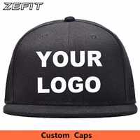 logo custom low moq embroidery hats baseball back snap strap cap custom acrylic cap adjustable hip hop fitted full closure hat