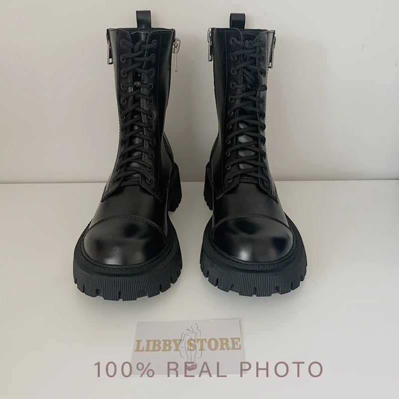 Женские массивные ботинки роскошные брендовые дизайнерские мотоциклетные на