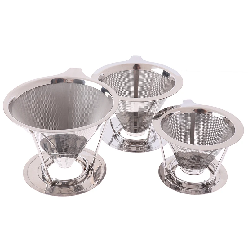 

Stainless Steel Coffee Filter Holder Reusable Coffee Filters Drip Coffee Baskets