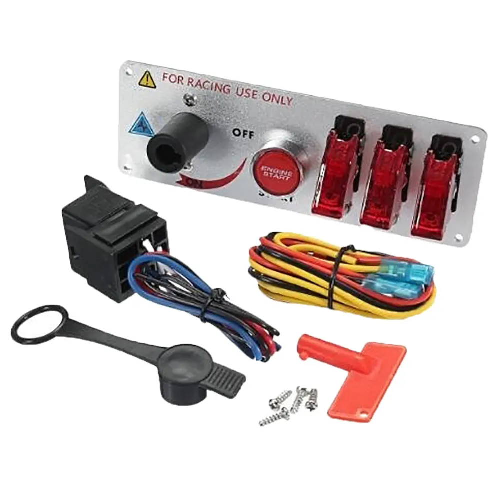 Car Switch 12V Auto LED Racing Ignition Engine Start On/Off Push Toggle Panel | Автомобили и мотоциклы