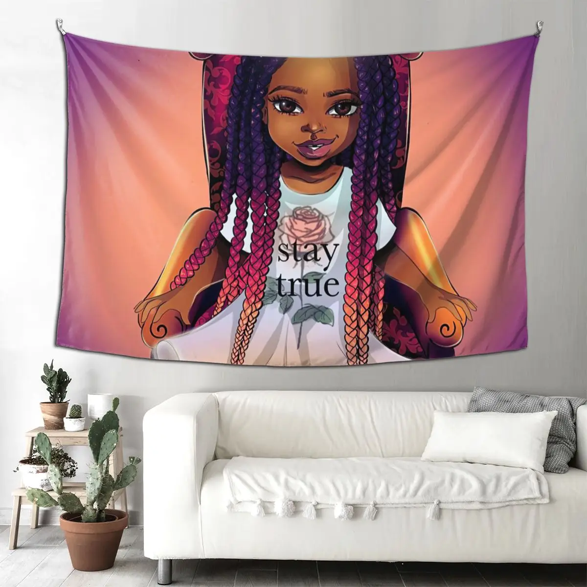 

African Girl Queen Hippie ,Large ,small ,Art Decor,Wall Hanging ,Tapestries ,Wall Tapestry ,Cheap ,Printed