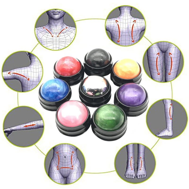 Massage Roller Ball Massager Body Therapy Foot Back Waist Hip Relaxer Stress Release Muscle Relaxation Balls |