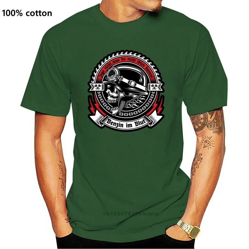 

New Mnner Herren T-Shirt Benzin im Blut motorrad bikes biker rocker mc oldschool