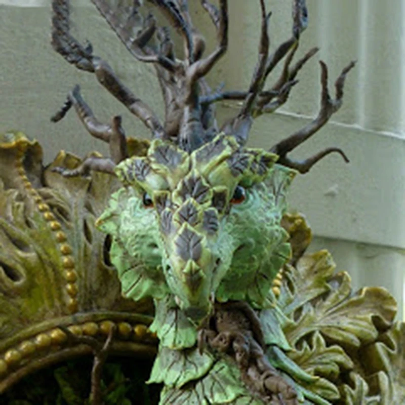 

Forest Dragon Resin Figurines Wall Decor for Home Indoor Outdoor Patio Porch Garden Decor Sculpture for Dragon Lovers