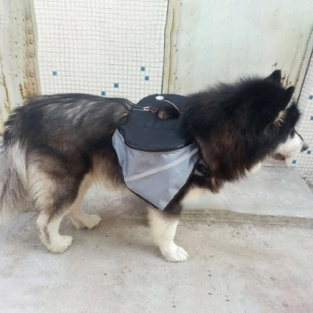 Портативная уличная ходящая собака седло Сумка Регулируемая Pet Пешие прогулки Кемпинг рюкзак